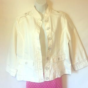 White “denim” jacket